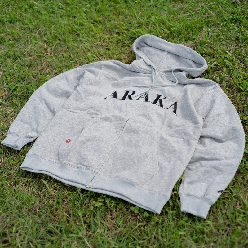 ARAKA ARCH LOGO ZIP HOODIE