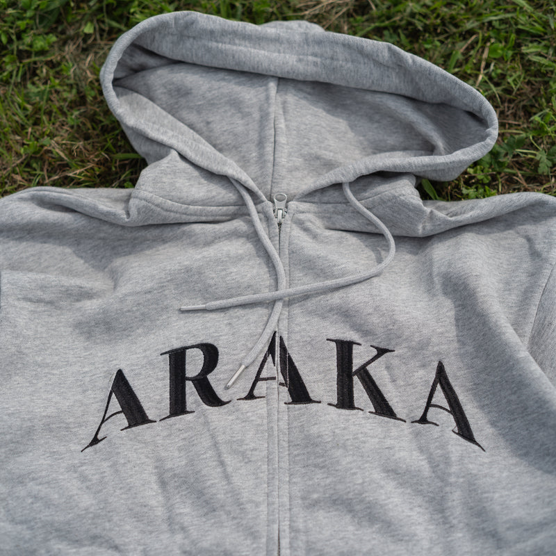 ARAKA ARCH LOGO ZIP HOODIE