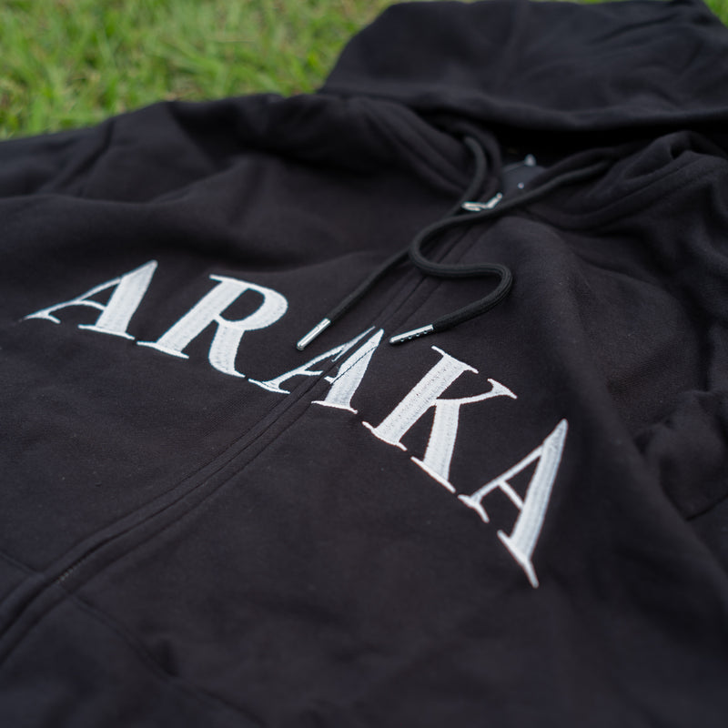 ARAKA ARCH LOGO ZIP HOODIE