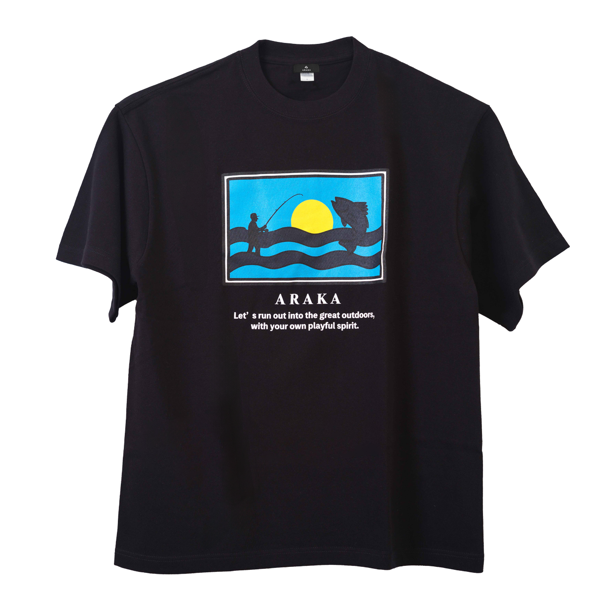 ANGRA アングラAQUAツアーTシャツLサイズ プリント生地の