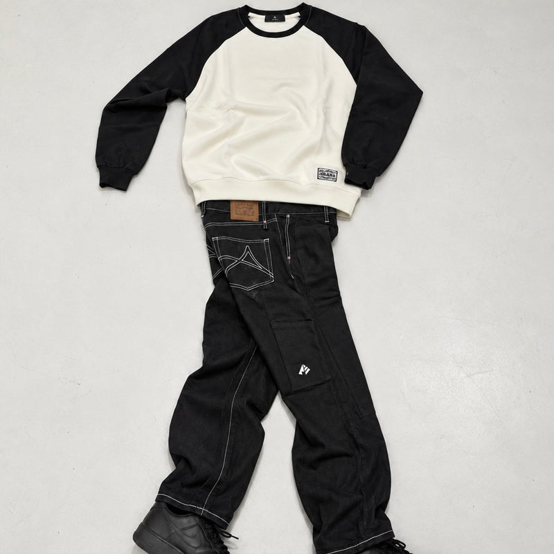 ARAKA TWO-TONE RAGLAN CREWNECK【会員様限定 先行販売】