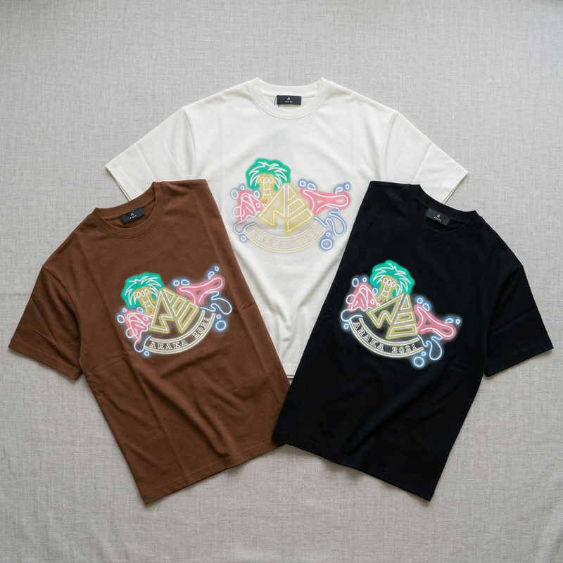 ARAKA NEON LOGO TEE