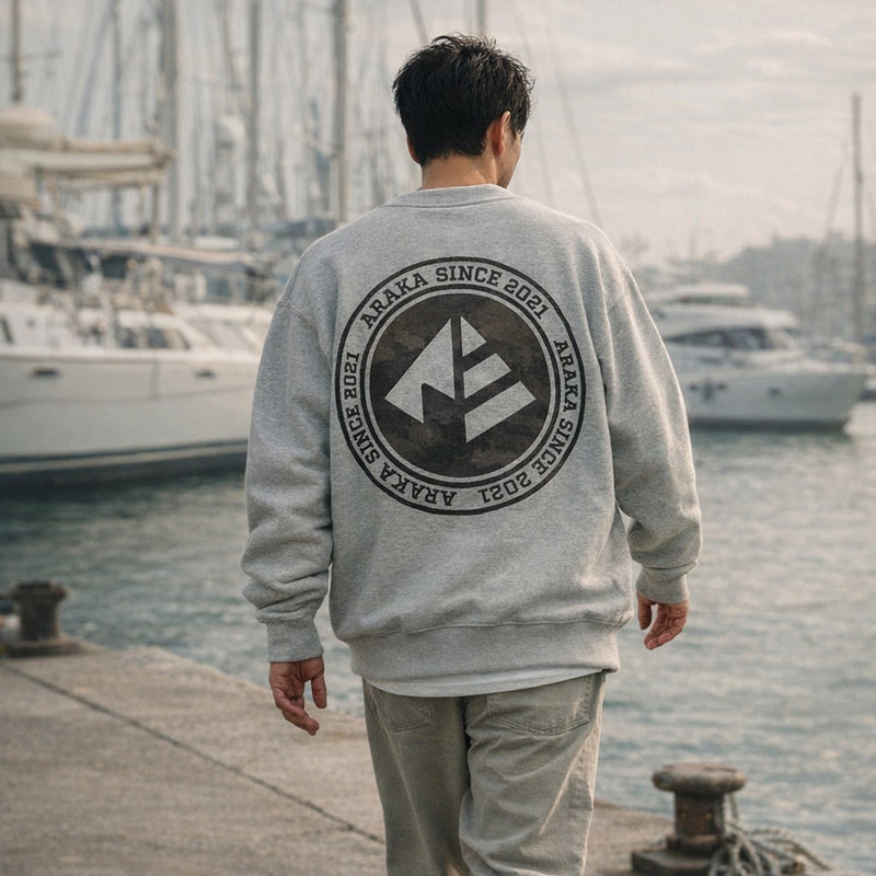 ARAKA CIRCLE LOGO PULLOVER CAMO