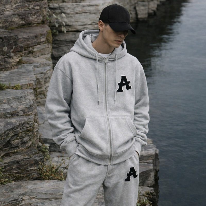 ARAKA LAYERED PATCH ZIP HOODIE