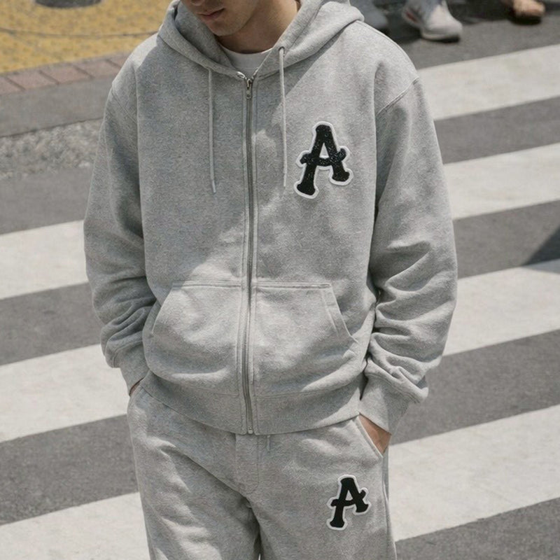 ARAKA LAYERED PATCH ZIP HOODIE