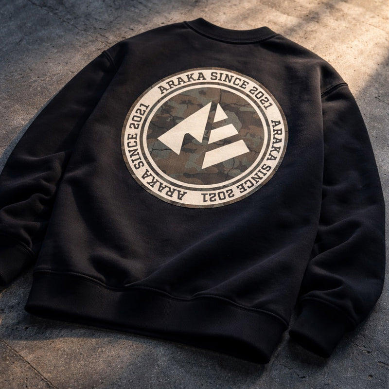 ARAKA CIRCLE LOGO PULLOVER CAMO