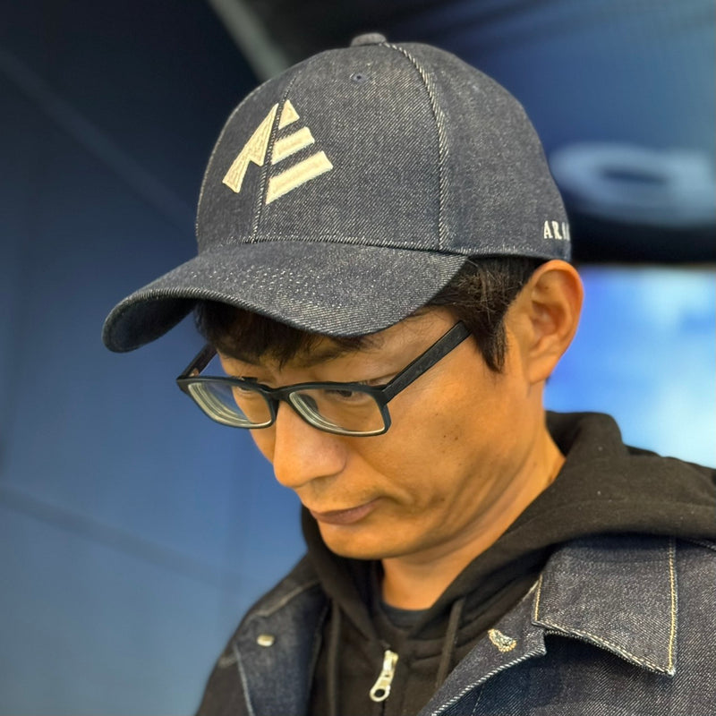 ARAKA DENIM LOGO CAP-INDIGO
