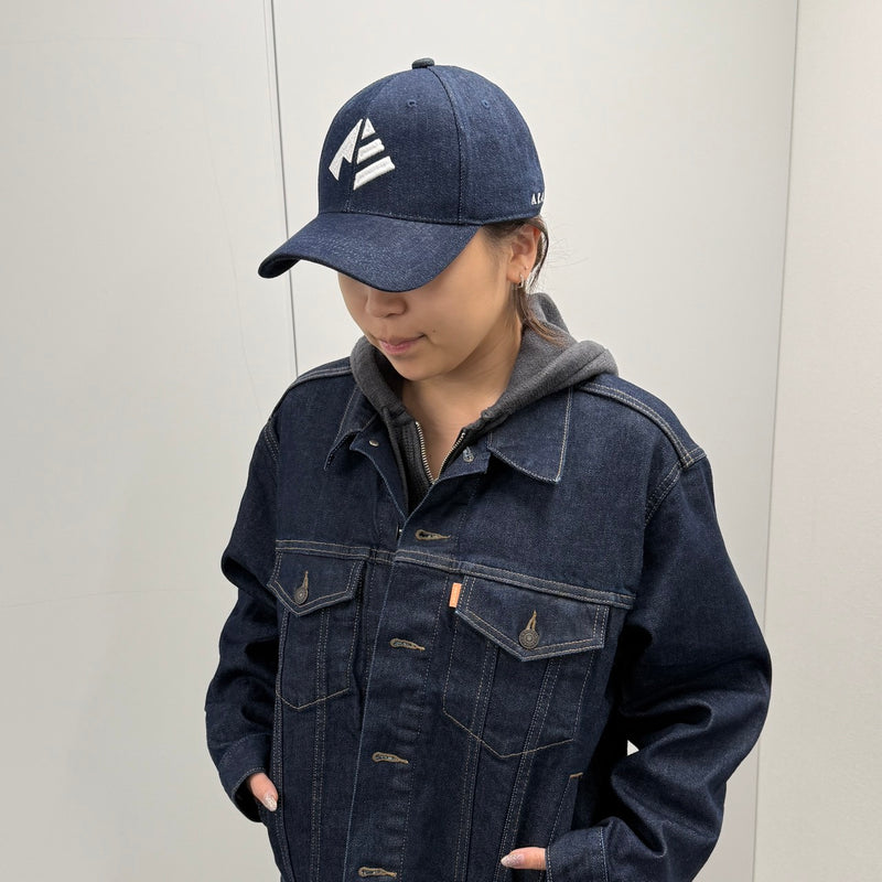 ARAKA DENIM LOGO CAP-INDIGO