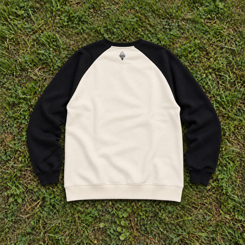 ARAKA TWO-TONE RAGLAN CREWNECK