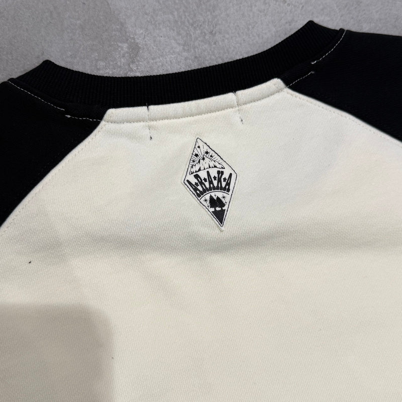 ARAKA TWO-TONE RAGLAN CREWNECK