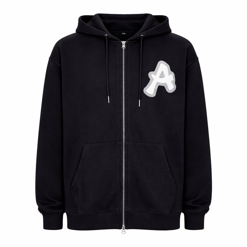 ARAKA LAYERED PATCH ZIP HOODIE