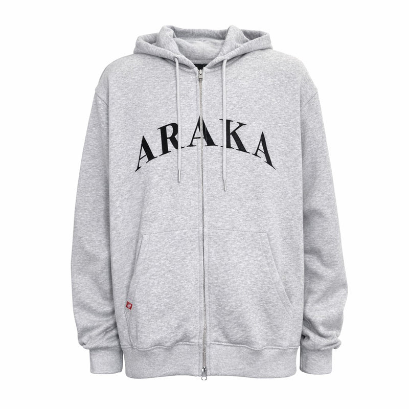ARAKA ARCH LOGO ZIP HOODIE