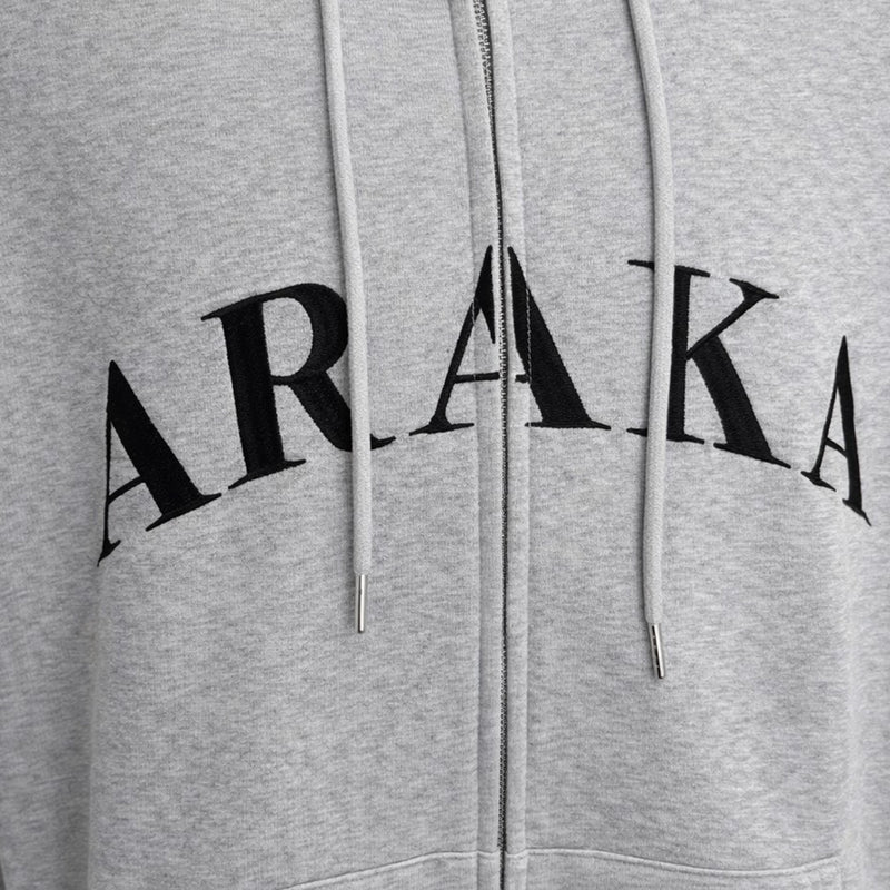 ARAKA ARCH LOGO ZIP HOODIE