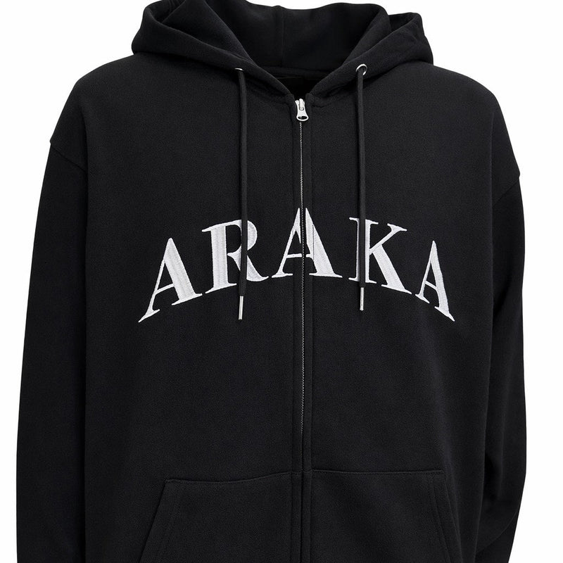 ARAKA ARCH LOGO ZIP HOODIE