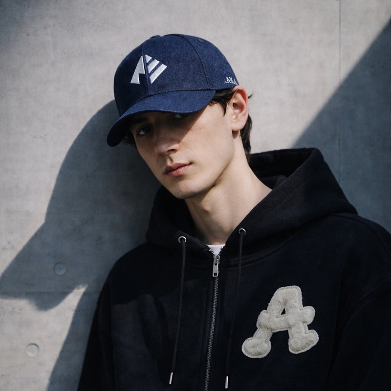 ARAKA DENIM LOGO CAP-INDIGO
