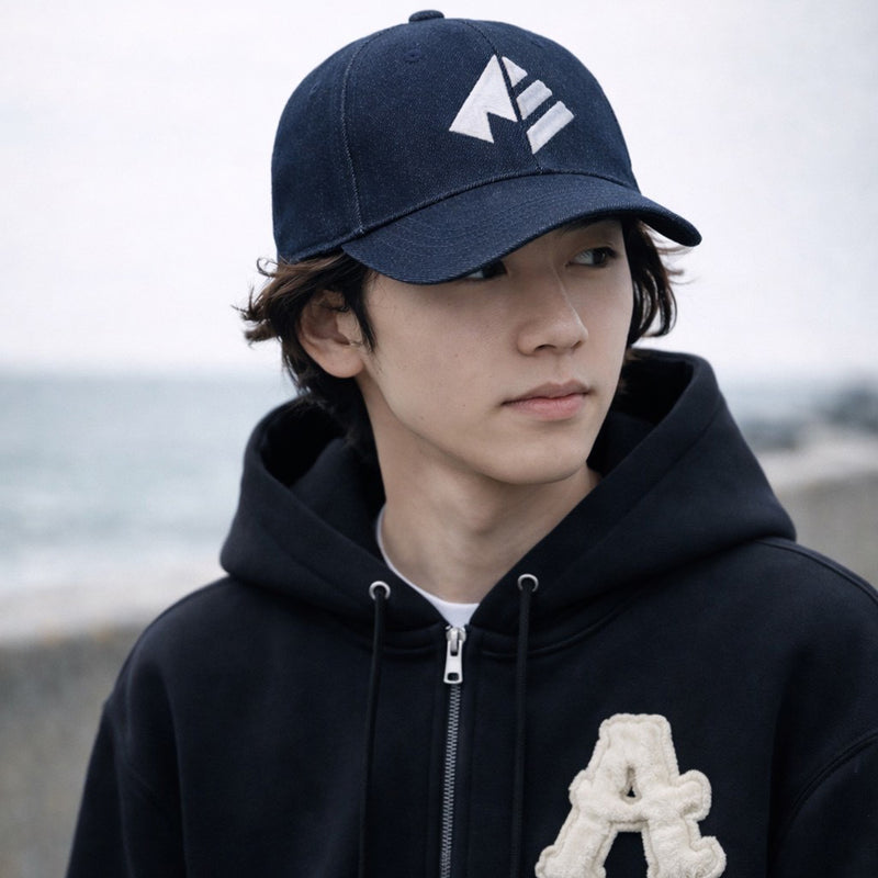 ARAKA DENIM LOGO CAP-INDIGO