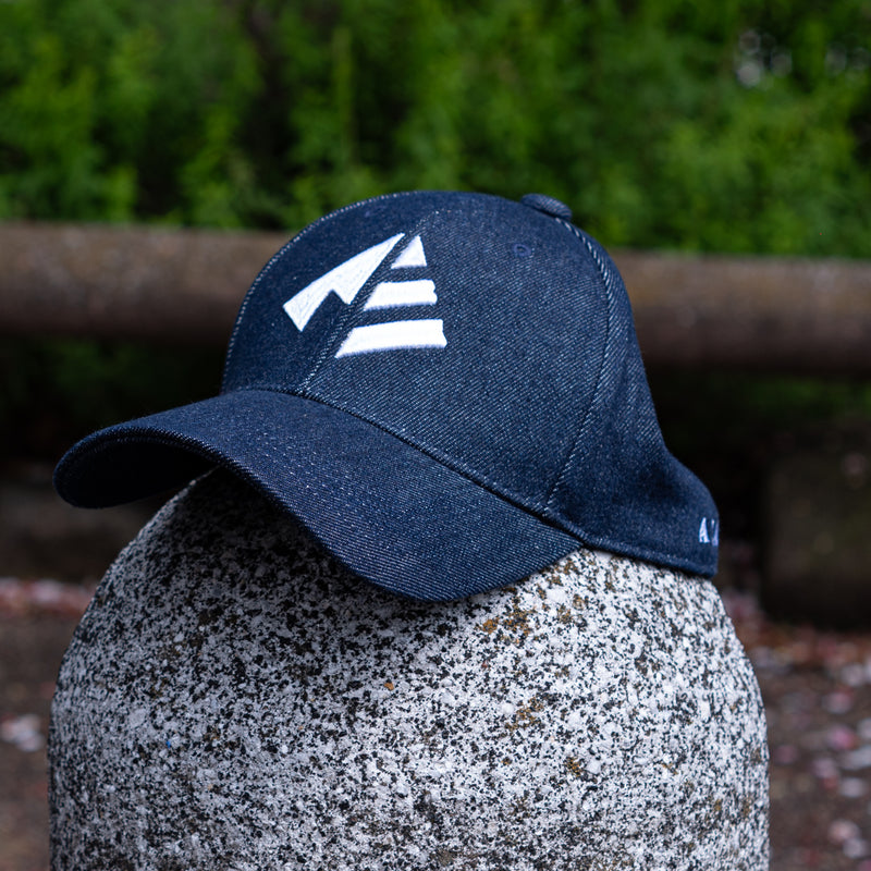 ARAKA DENIM LOGO CAP-INDIGO